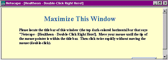 Typical browser window